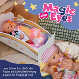 BABY Born Lena (Mädchen) – Babypuppe 36 cm – 7 Funktionen, inklusive Zubehör und Matratze – Funktioniert komplett ohne Batterien – Geeignet für Kleinkinder ab 1 Jahr