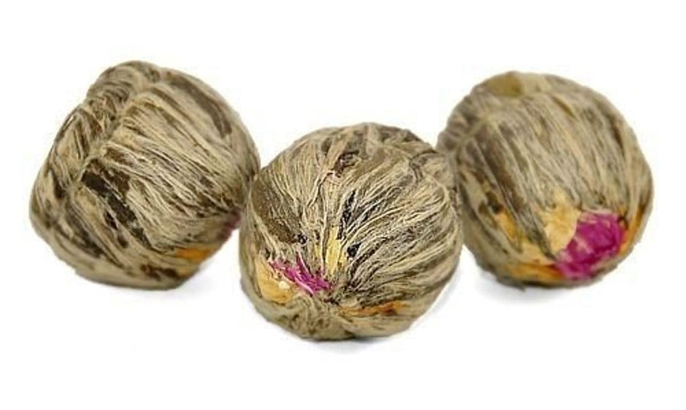 Teeblüten „DREI BLUMEN“ 1 Stück Tee | Grüne Teeblätter - Ringelblumenblüten - Europäische Brunnenkresseblüten | Ideal für Teeliebhaber Grüner Tee Blumentee | 6G
