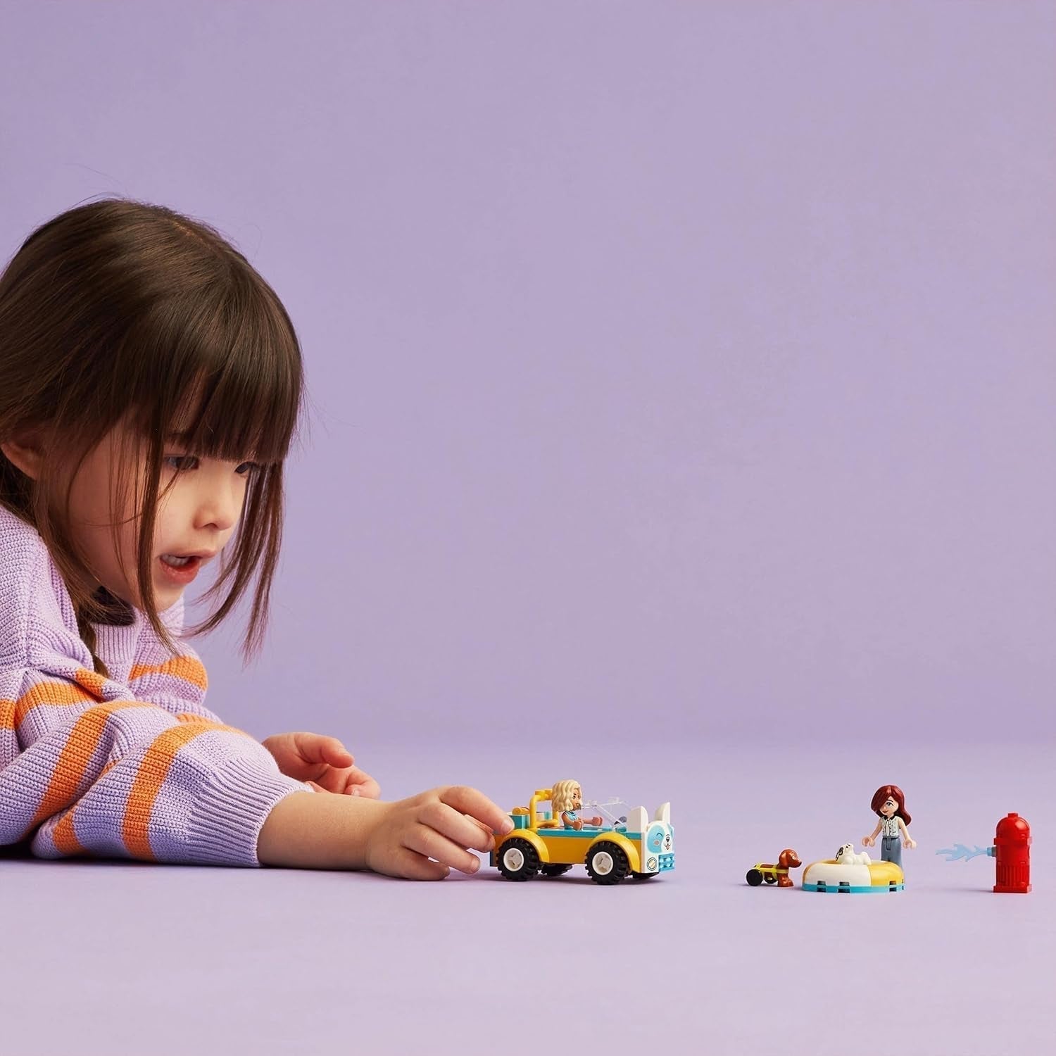 LEGO Friends Mobiler Hundepflegesalon, Rollenspiel-Tierfahrzeug-Spielset, Kinderspielzeug mit 2 Figuren und 2 Hunden für Mädchen und Jungen ab 4 Jahren, Hundepflegeset 42635 Bausätze Beuche den LEGO-Store