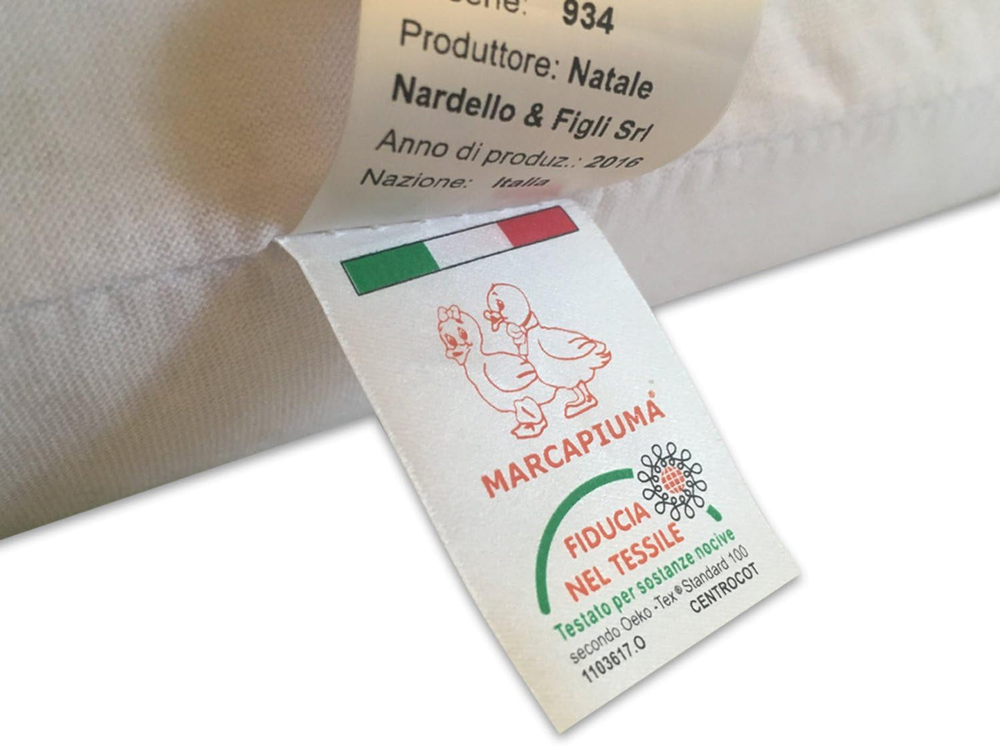 Naturlatexkissen Double Wave-Modell – Perforiertes Latexkissen Ultra atmungsaktiv Natürliche und gesunde Erholung – Höchster Komfort Ergonomisch Antibakteriell – 100 % Made in Italy Naty Shop Standardkissen