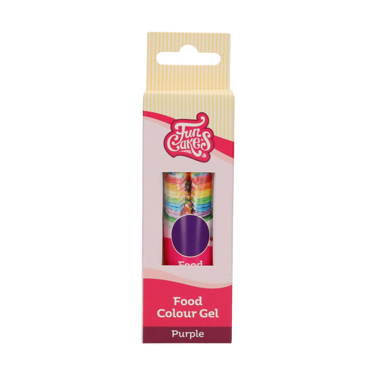 Funcakes Lebensmittelfarbgel Violett: Hochkonzentrierte Lebensmittelfarbe für Teig, Creme, Fondant und Marzipan. Einfache Dosierung. Ein einziger Tropfen, um lebendige Farben zu erzeugen. Halal. 30 g.