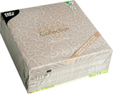 Papstar, 50 Servietten „ROYAL Collection“ 1/4-Falz 40 cm x 40 cm grau „Casali“, #84889 (2er Pack)