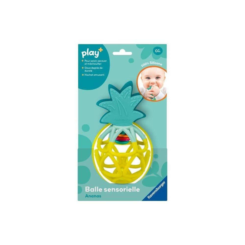 Ravensburger Play + 34013 Sinnesball, Ananas, Spielzeug für Babys ab 6 Monaten, französische Version Baby Toys Naty Shop Standardtitel