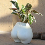 Künstliche Körpervase, weiblicher Körper-Blumentopf mit Drainagelöchern, moderner Kunstharz-Blumentopf, modernes Boho-Design, künstliche Topfpflanze für Innendekoration