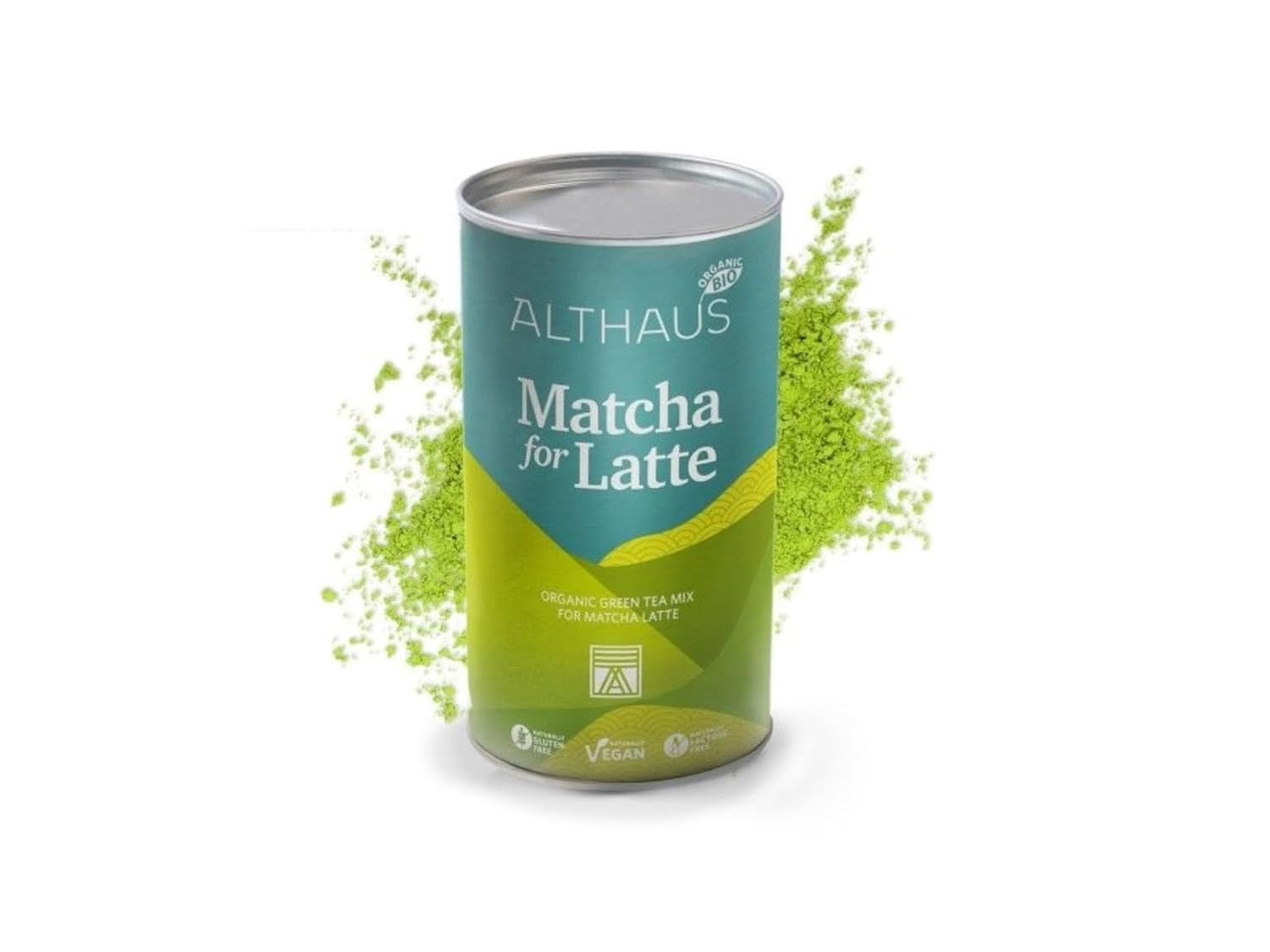 Matcha für Latte Grünteemischung mit Rohrzucker, 400g, vegan, für 20 Portionen