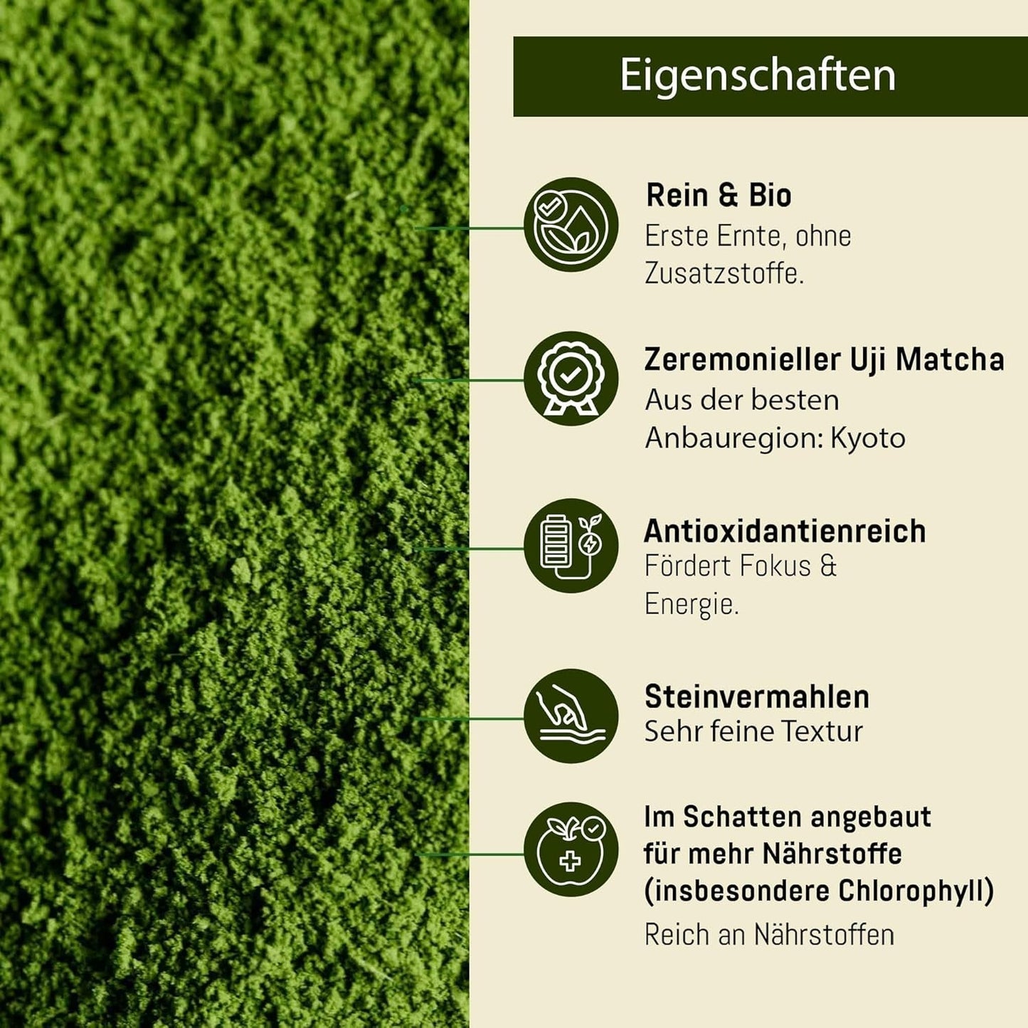 UJI in Zeremonienqualität – 30-g-Box – Bio – 100 % japanischer Matcha – erste Ernte – reiner Matcha – gemahlen