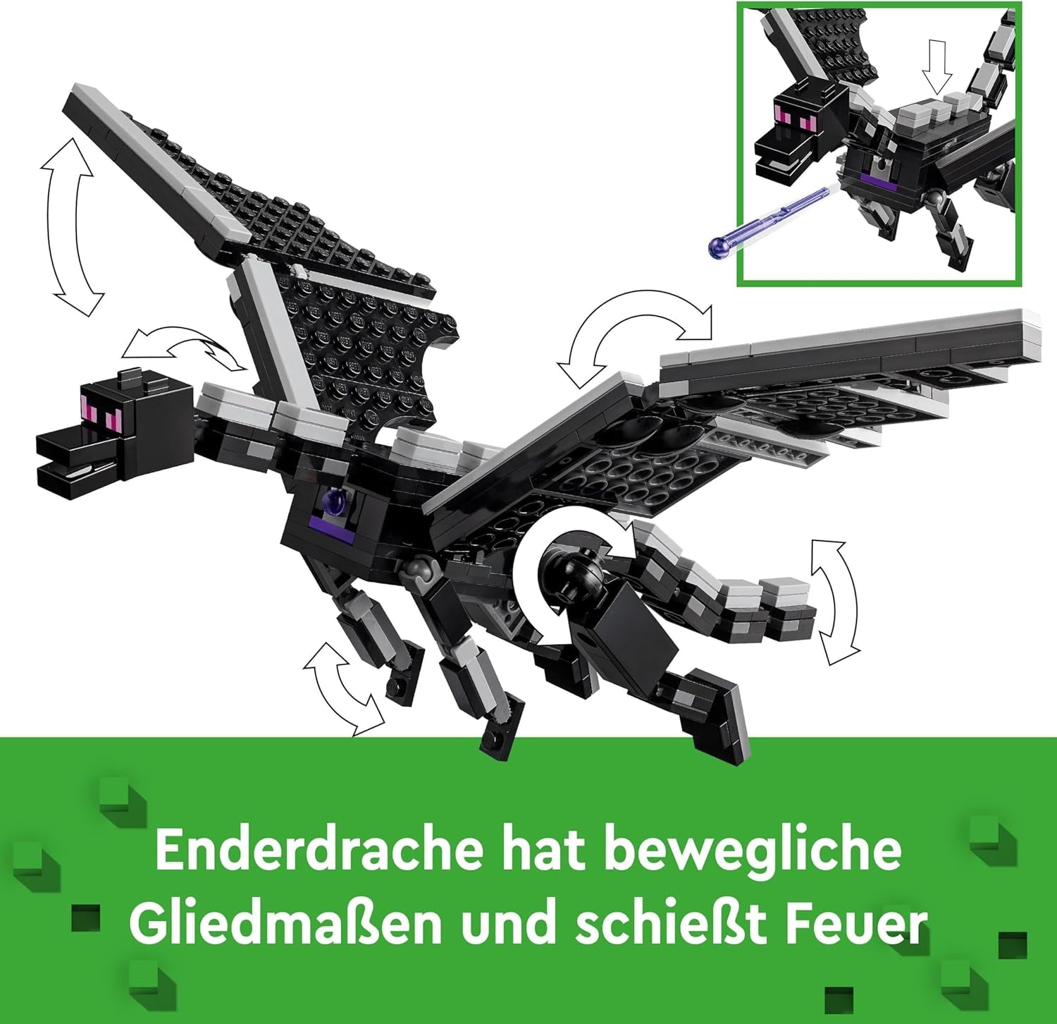 LEGO Minecraft The End Dragon und The End Ship Action-Spielzeug- und Entdeckungsset Videospiel-Bauset Abenteuerset Geschenk für Jungen und Mädchen ab 8 Jahren 21264 Bausets Beuche den LEGO-Store