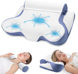 TopEsct Memory Foam Kissen, Seitenschläferkissen, Nackenkissen, Kopfkissen für Seiten- und Rückenschläfer (Grau)