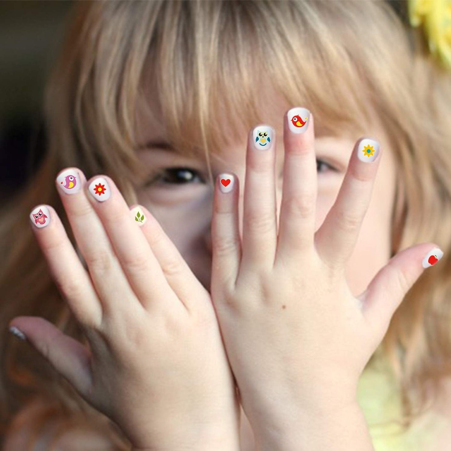 Nagelaufkleber für Kinder und Mädchen, über 600 Designs, Tiere, Früchte, Dinosaurier, Autos, Blumen, selbstklebende 3D-Nagelaufkleber für Kindergeburtstag, Party, Tee, Nagelstudio und Spa-Geschenk