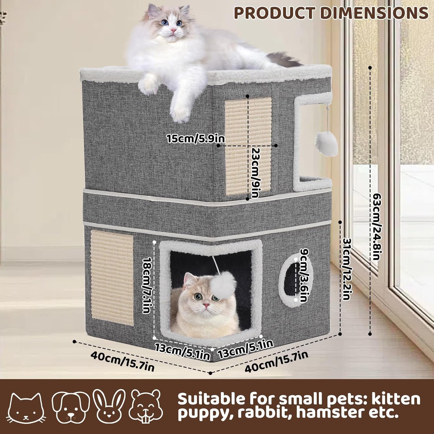 Decken und Möbel, Haustiere, Höhlen und Häuser, Katzen, Betten für Katzen, Katzenbetten, Matratzen