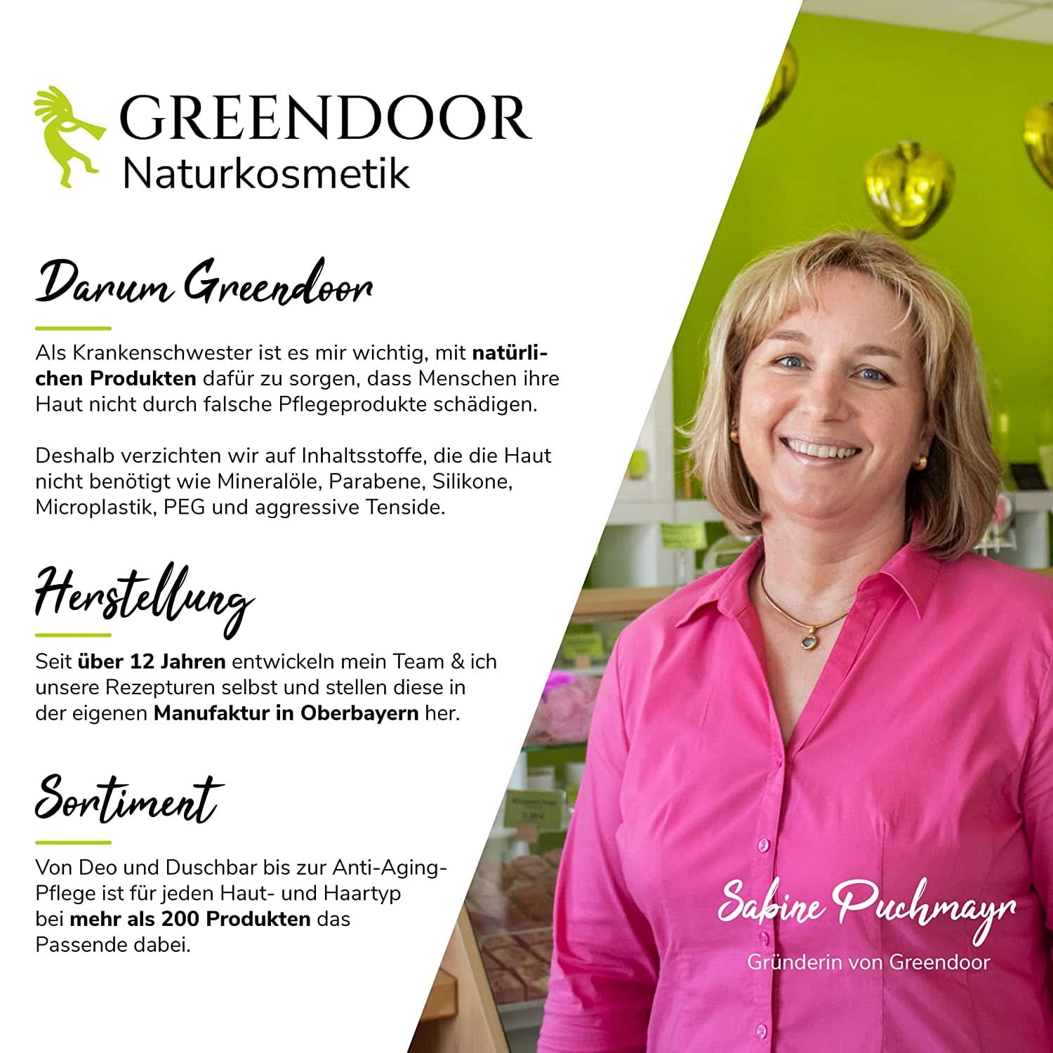 GREENDOOR Augenbalsam Intensiv 15 ml Kosmetik und Schönheit Naty Shop
