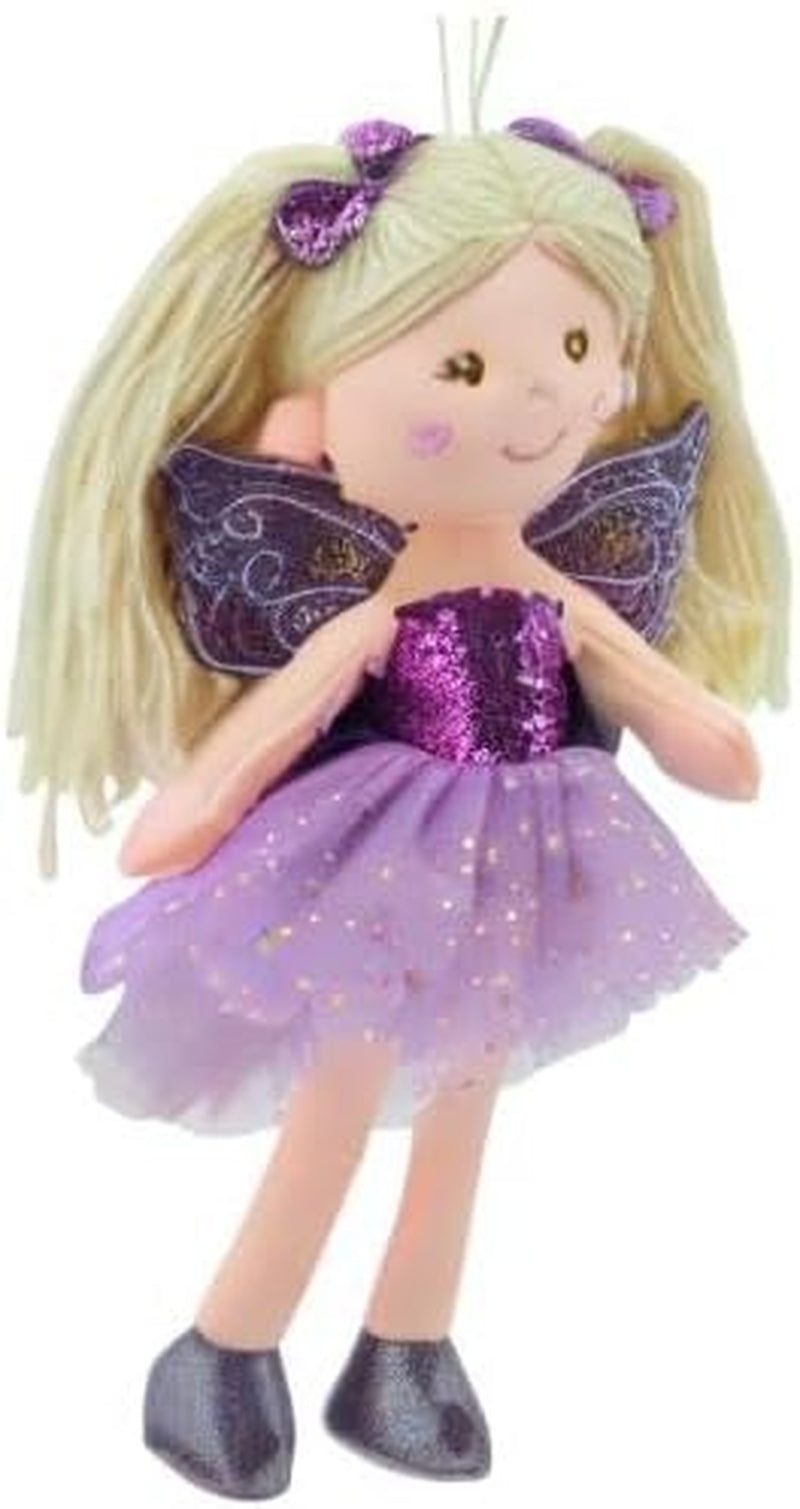 11766 Stoffpuppe Fee Plüschtier Prinzessin 30cm Lila