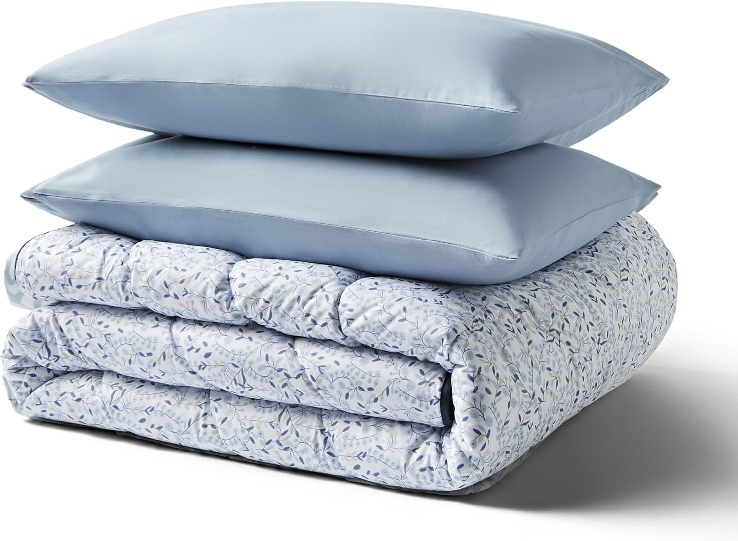 Night Lark Bettdecke ohne Bezug, Super-King-Size-Bett, 6 Tog, Frühling und Sommer – Blue Garden, superweiche Bettdecke, leicht, maschinenwaschbar, schnell trocknend, All-in-One-Wendebettdecken und Steppdecken, Naty Shop