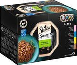 Sheba Sauce Collection Tray Multipack, feine Sorte MSC, 4x12x85g