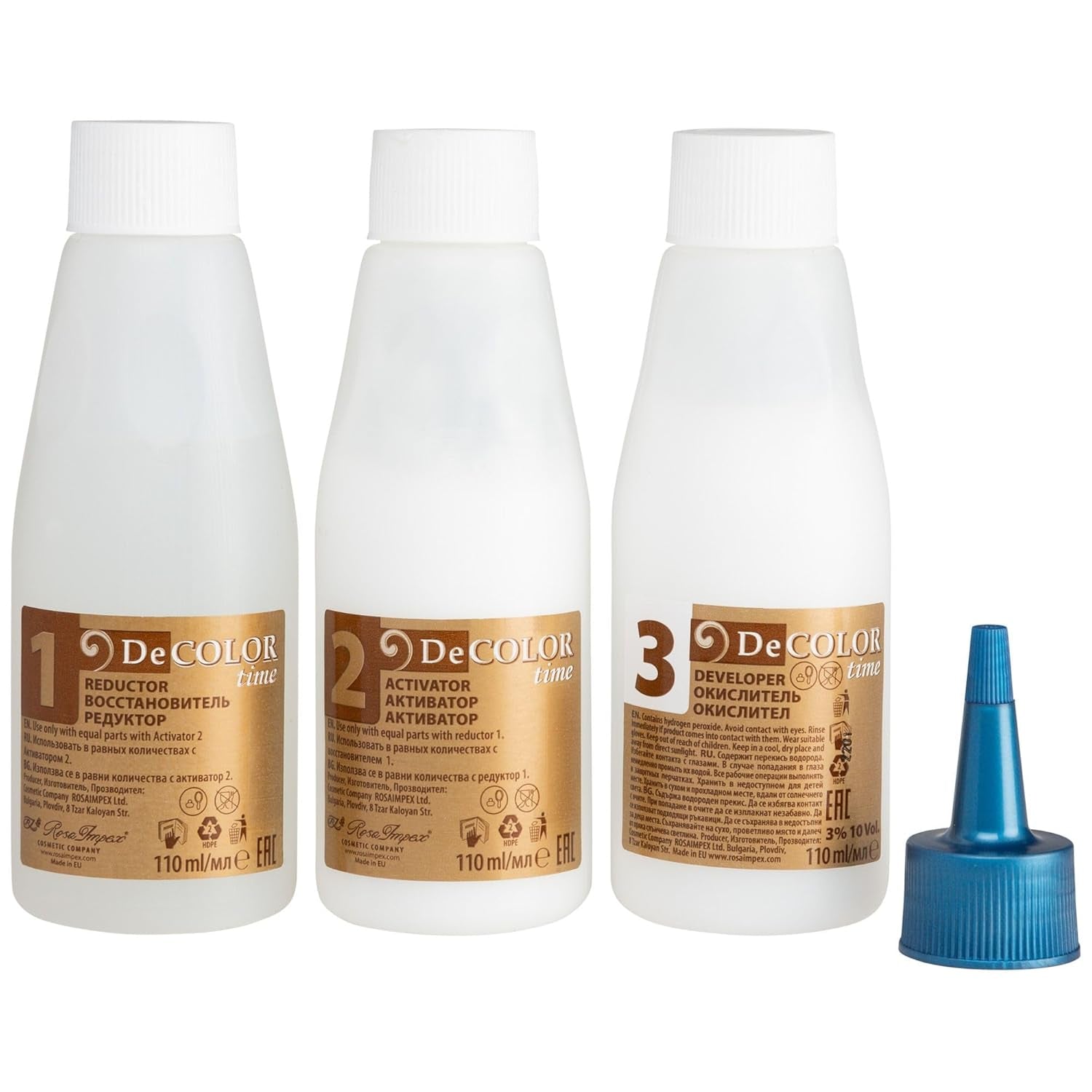 DeColor Time Haarfärbesystem | Haarfärbeentfernung | Bringen Sie Ihre natürliche Haarfarbe zurück | Entfernung von Lackfarbe | 330 ml Naty Shop Haarfärbemittel