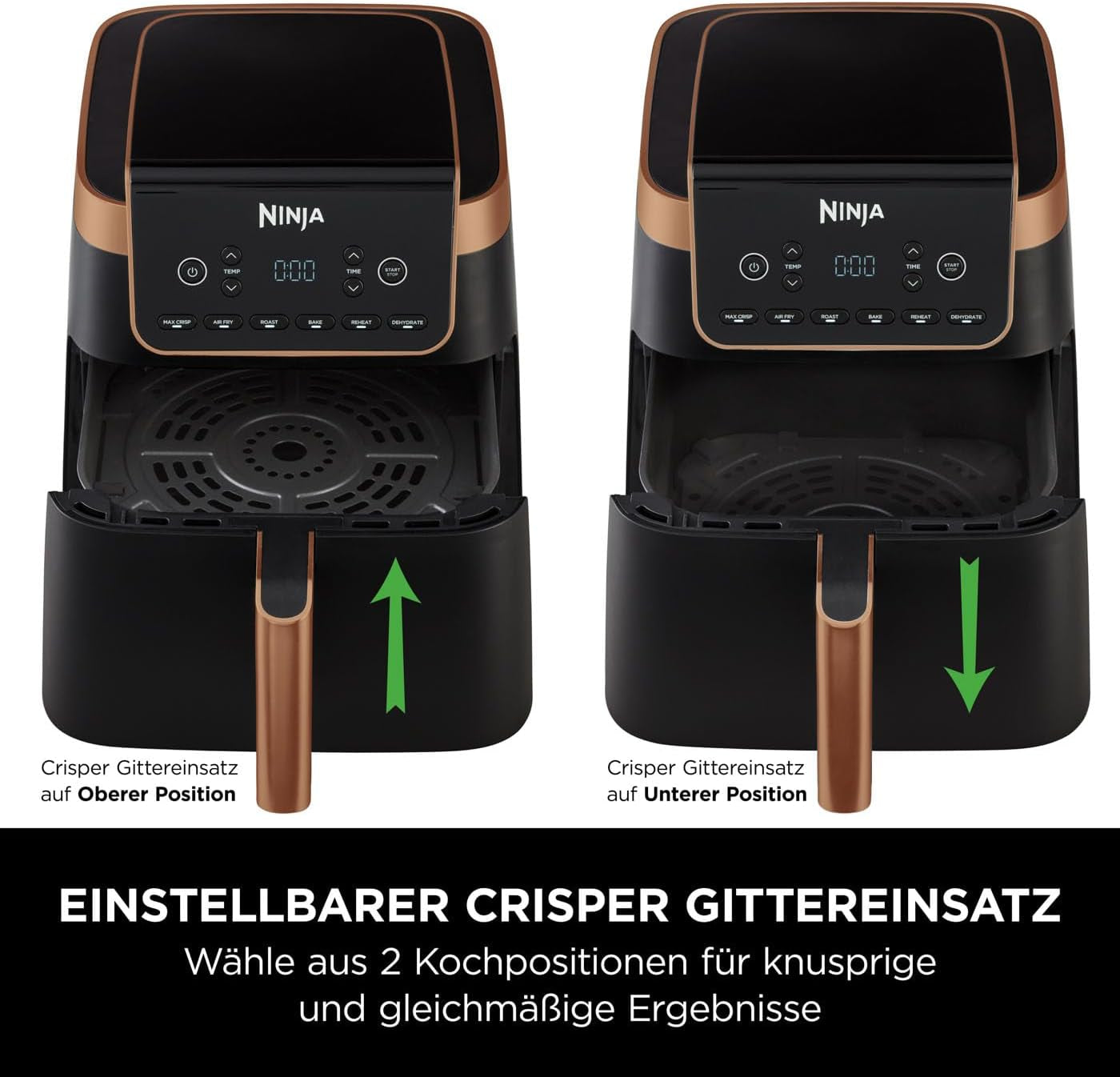 Ninja Heißluftfritteuse MAX PRO AF180EUCP, 6,2 Liter, ölfrei Naty Shop Appliances