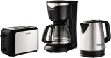 Tefal CM3408 Mini-Kaffeemaschine aus Glas (600 W, 6 Tassen) schwarz/Edelstahl, CM340811