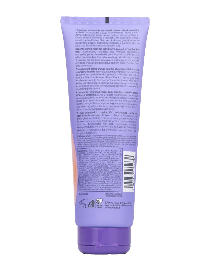Inebrya Blondesse No-Orange Mask 250ml Haarmaske Naty Shop