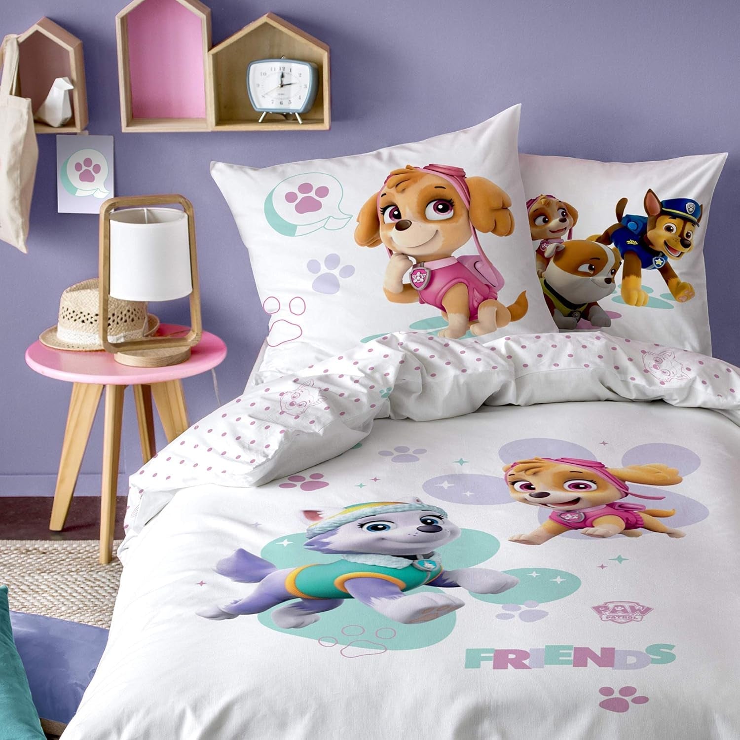 Paw Patrol Bettwäsche, 2 Stück, für Mädchen Bettwäsche – Kinder Naty Shop Standardtitel