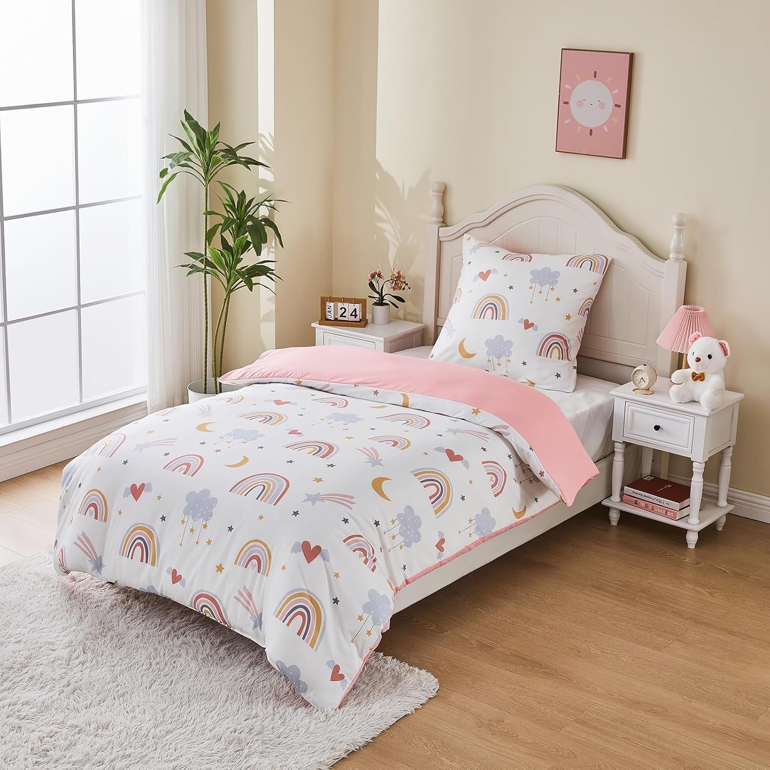 Bettwäsche für Kinder, Regenbogen, Mikrofaser Bettwäsche - Kinder Naty Shop