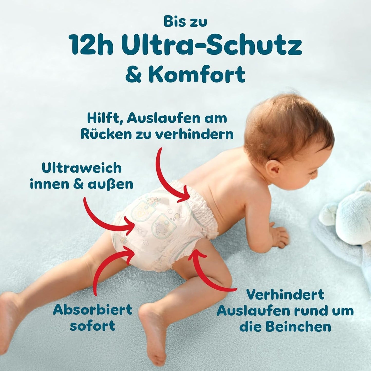 Pampers Premium Protection Pants Größe 7, 123 Windeln, 15 kg+, mit 360°-Anpassung und weichen Anti-Leck-Bündchen für optimalen Komfort und Schutz