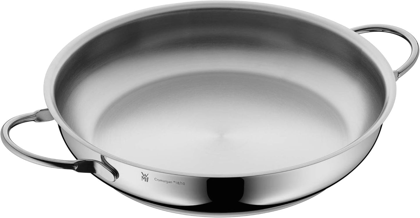 WMF Profi Servier-/Bräterpfanne 28 cm Induktion, Cromargan Edelstahlpfanne, offene Töpfe und Pfannen Naty Shop 28 cm