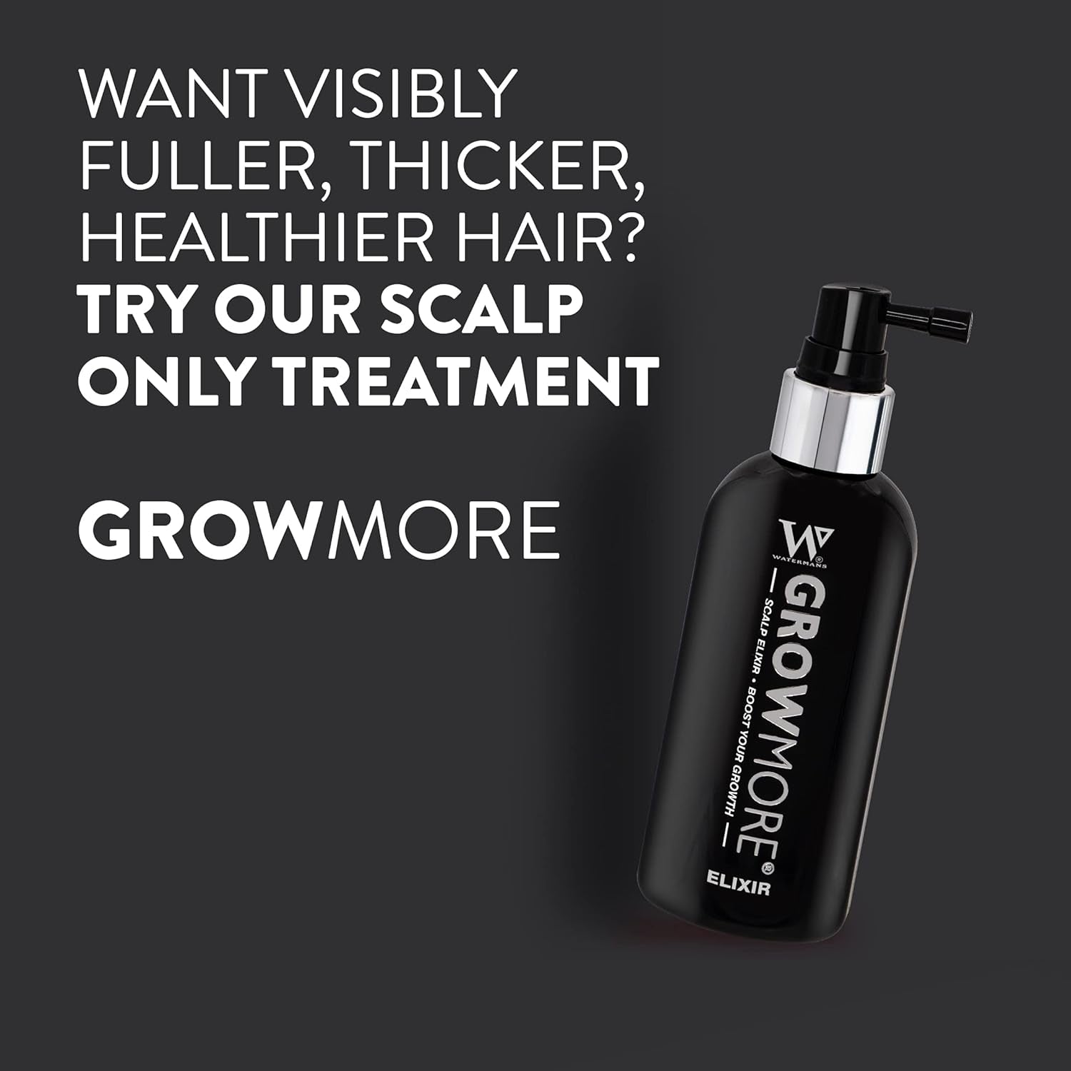Watermans Grow More Elixir Haarwachstumsserum – Stärkt die Haarwurzeln – Fördert das Haarwachstum – Für Frauen und Männer. Haarpflege Naty Shop