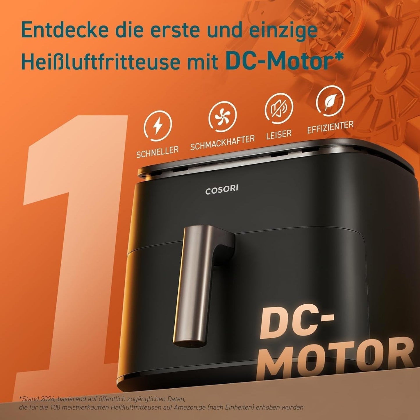 Cosori Turboblaze Heißluftfritteuse Airfryer, 9-in-1, 6 Liter, leise Appliances Naty Shop