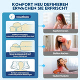 Cloudétoile Nackenkissen Memory-Schaum-Kissen – 2-in-1 ergonomisches orthopädisches Kissen, Visco-Schaum-Kissen, Seitenschläfer-Nackenstützkissen, höhenverstellbares Memory-Schaum-Kissen, weiß, 64 x 38 x 12 cm, orthopädische Nackenkissen, Naty Shop