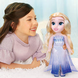 Disney Frozen 2 Elsa-Puppe – 35 cm große, bewegliche Puppe in ikonischem Modekleid und langen, wallenden Haaren für zusätzlichen Spaß, für Mädchen ab 3 Jahren, 214894