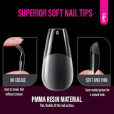 504 Stück Ballerina Medium Gel-Nageltypen: Gel-Nagelspitzen, PMMA-Kunstnägel, Nagelverlängerungen, künstliche Nägel, 12 Größen