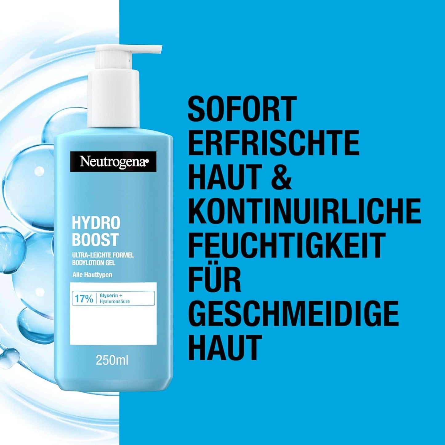 Neutrogena Hydro Boost Ultra-Light Formula Bodylotion Gel für feine Haut, 250 ml Kosmetik und Schönheit Naty Shop