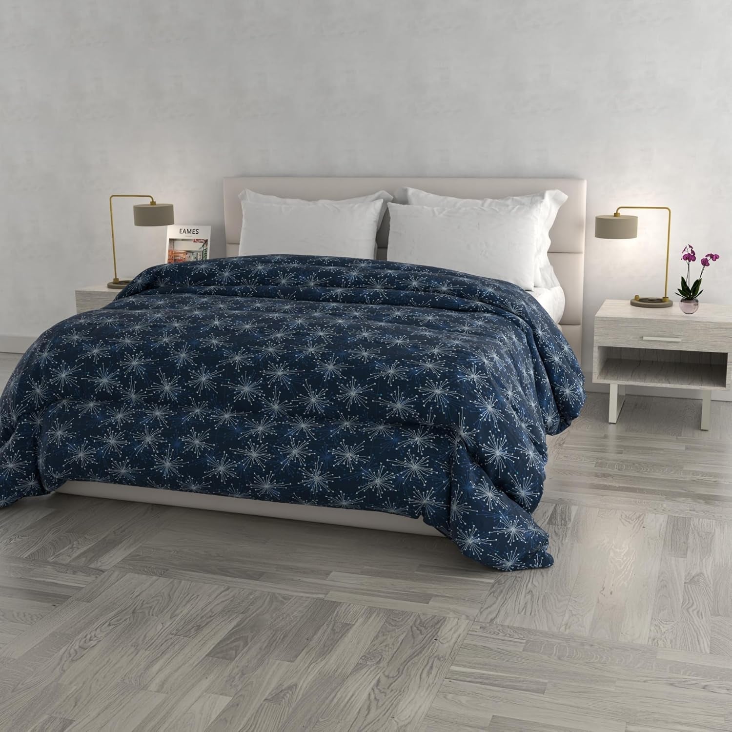 Modische Winterdecke, Florence, 260 x 260 cm. Bettdecken und Steppdecken Naty Shop Fireworks 260 x 260 cm