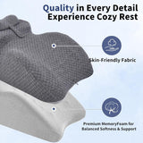 Lesekissen – Rückenkissen, verstellbare Kopfstütze, Lesekissen aus Memory-Schaum für das Bett, ergonomisches Nacken- und Beinkissen, Lendenstützkissen