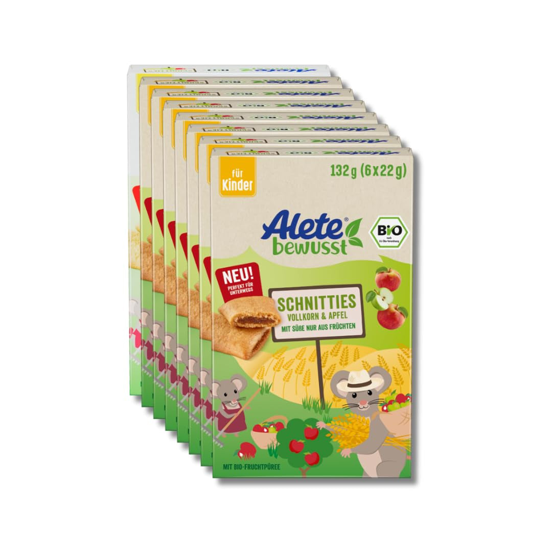 Alete Bio-Vollkorn-Apfelscheiben 8 x 132 g