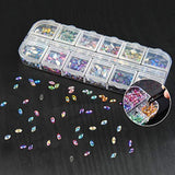 Nagel-Strasssteine ​​mit Punktierungswerkzeugen, 3D-Nageldekoration, Nagel-Glitzerstein-Set, Nail-Art-Glitzer, Nagelzubehör, Nageldesign mit Pinzette