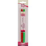 Funcakes Lebensmittelfarbstifte Rot-Grün: Lebensmittelfarbstifte, flexible Spitze für dicke und dünne Linien, essbarer Stift für Kekse, Kuchen, Fondant und mehr, ideal zur Personalisierung, Halal-zertifiziert
