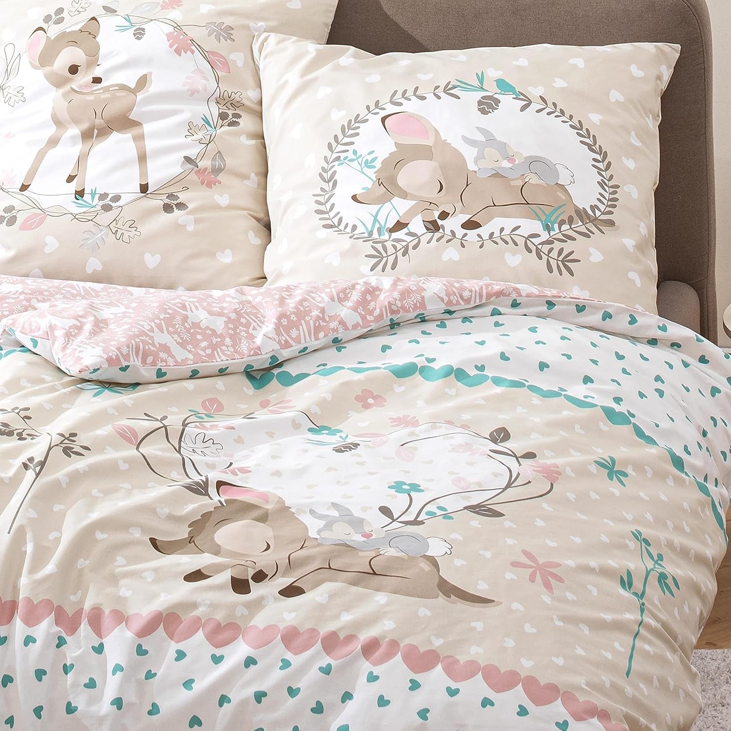 Bettwäsche für Mädchen, Bambi, 100 % Baumwolle. Bettwäsche – Kinder Naty Shop Standardtitel