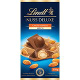 Lindt-Schokolade | NUT DELUXE Schokoriegel mit Milch und Mandeln | 110g | Milchschokolade mit gerösteten Mandeln in einer zarten Mandelcreme | Schokoladenriegel