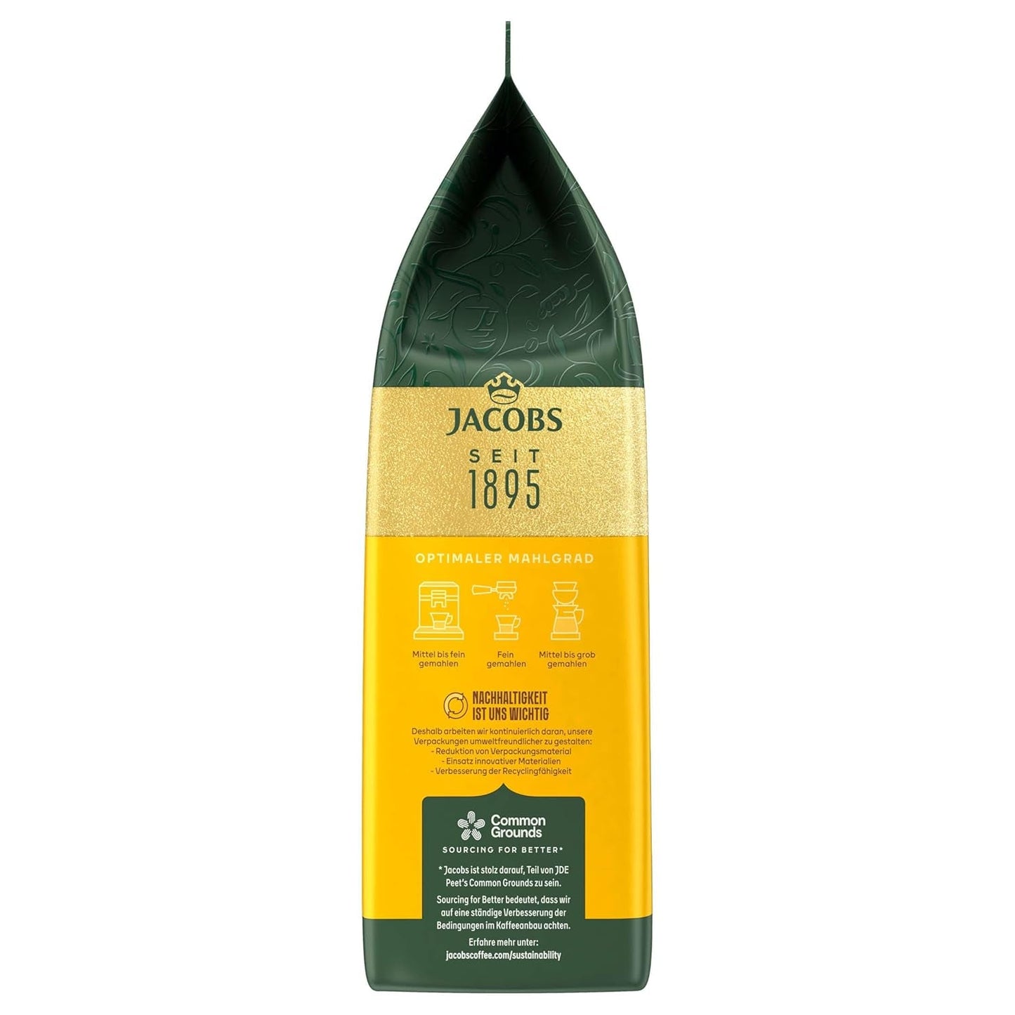 Jacobs Expert Roast Cafe Crema Gold, Kaffee ganze Bohnen (4 x 1 kg)