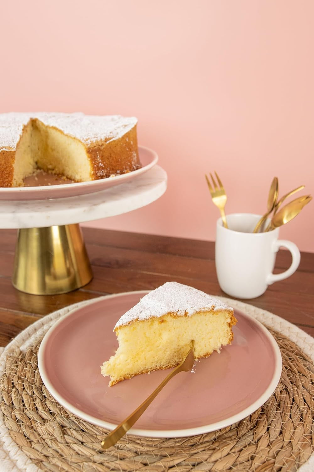RUF Kuchen Träume Zitrone, Zitronenkuchen Traumhaft Einfach, Mit Pulverzucker, Backmischung Für Einen Himmlisch Luftig Looseren Kuchen Naty Shop