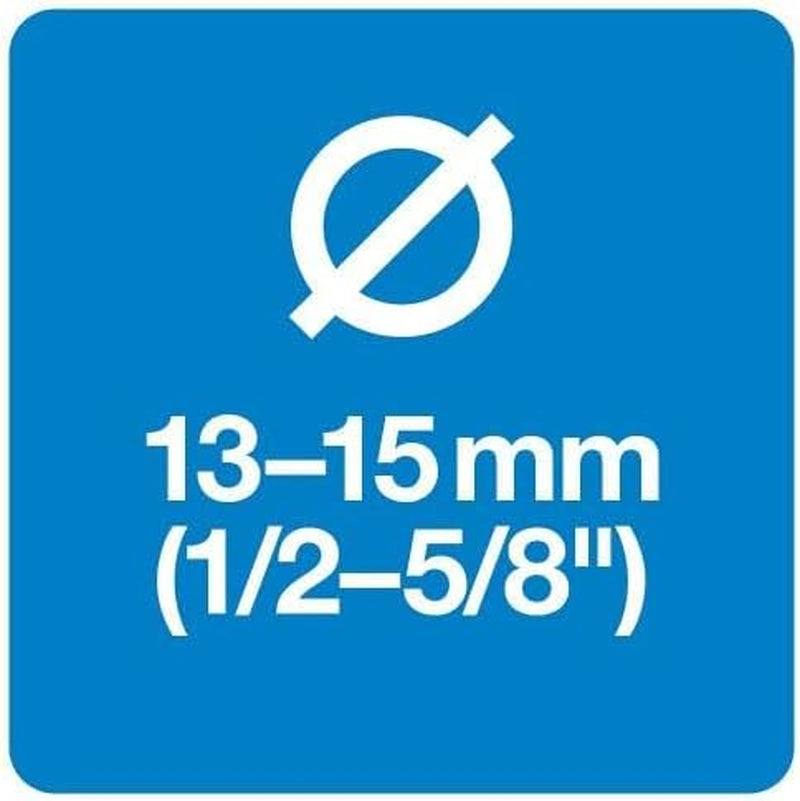 Fiskars Water Wheel Wasserschlauch-Set mit 2 Schlauchanschlüssen und Wasserhahnanschluss, Universalgröße, Torsionssteifigkeitsstufe 4 (von 5), 1,8 m, Ø 1,3–1,5 cm (1/2–5/8 Zoll), Schwarz/Orange/Blau, 1057621