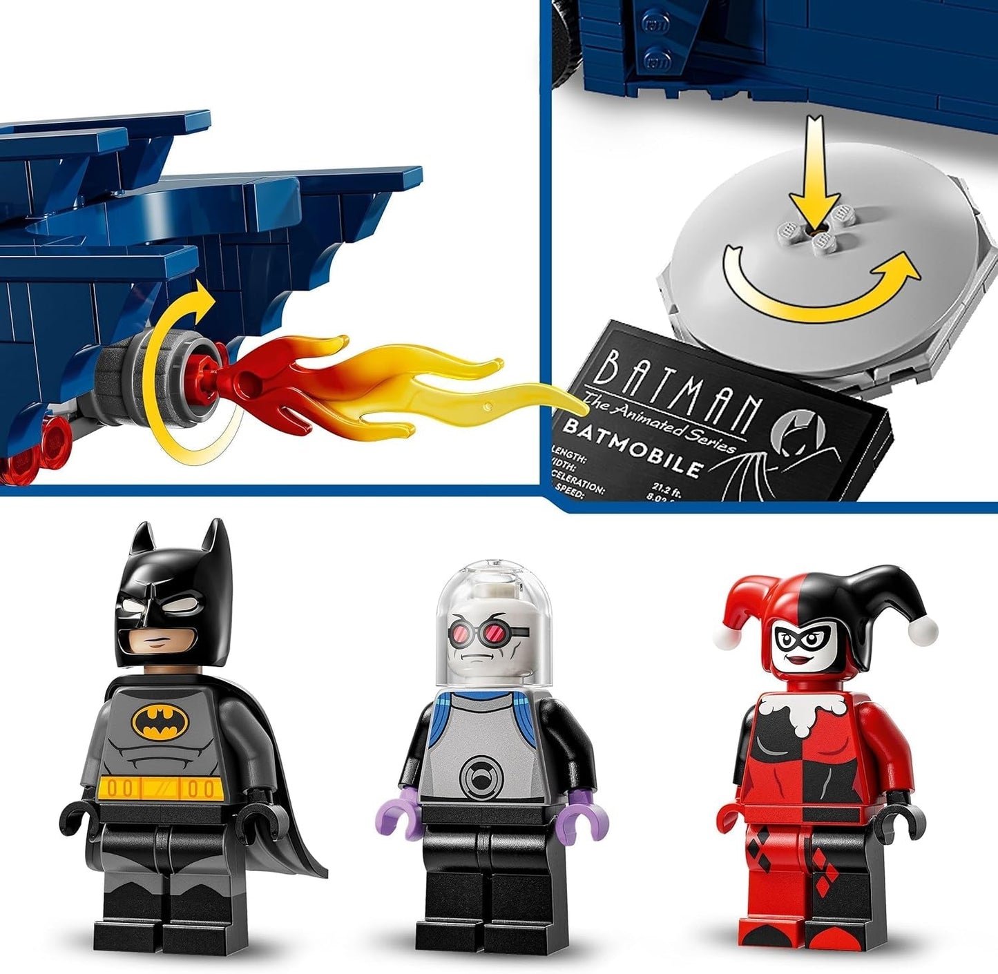 LEGO DC Batman: Batman im Batmobil vs. Harley Quinn und Mr Freeze Cartoon-Spielzeugauto für Kinder, Geschenk für Jungen und Mädchen ab 8 Jahren, 76274 Bausets. Besuchen Sie den LEGO-Store