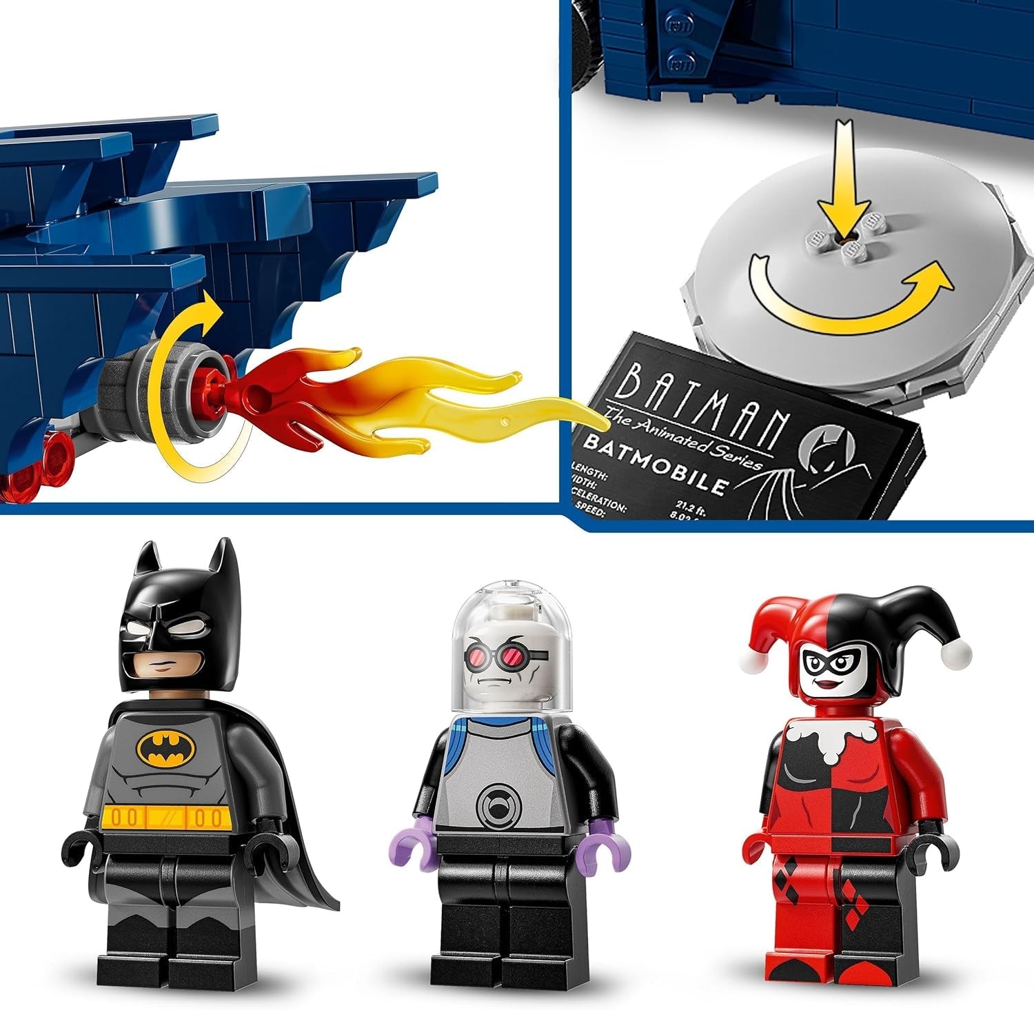 LEGO DC Batman: Batman im Batmobil vs. Harley Quinn und Mr Freeze Cartoon-Spielzeugauto für Kinder, Geschenk für Jungen und Mädchen ab 8 Jahren, 76274 Bausets. Besuchen Sie den LEGO-Store