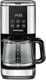 Rommelsbacher FKM 1000 Filter-Espressomaschine – 1,5 Liter Wassertank für 12 Tassen Kaffee, Glaskaraffe, Startvorwahl, Warmhaltefunktion, Aromafunktion, herausnehmbarer Filterhalter 1x4