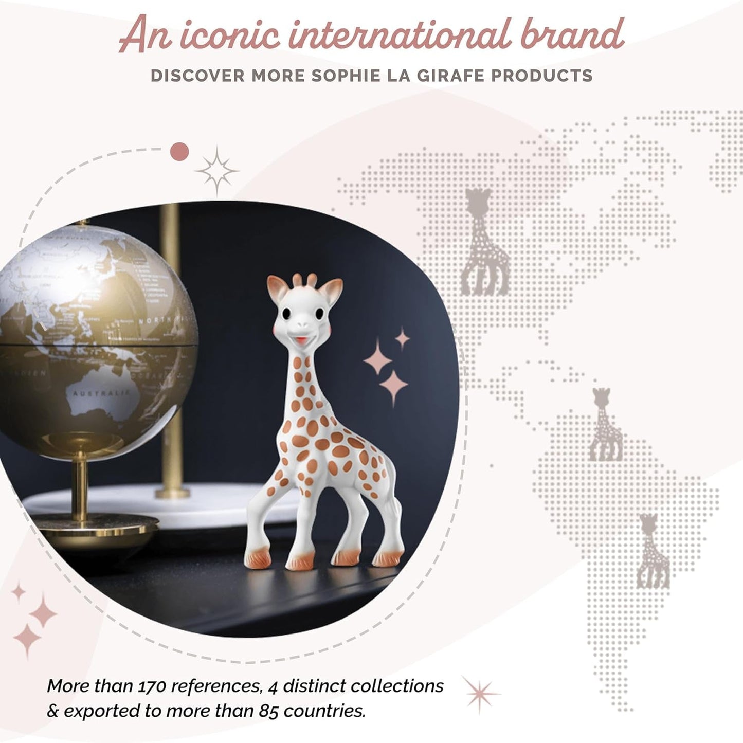 Sophie die Giraffe – Baby-Geschenkbox + Beißring – 100 % Naturkautschuk – Baby-Aktivitätsset – Spielzeug für frühes Lernen