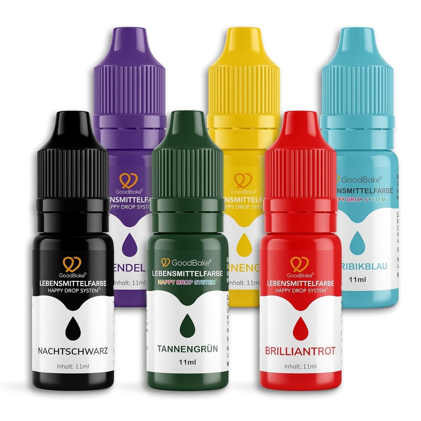 Pinke Lebensmittelfarbe von Goodbake (11 ml) – Intensive Lebensmittelfarbe – Sehr konzentrierte Farbe – Zum Färben von Kuchen, Fondant, Buttercreme, Getränken, Schleim und vielen anderen Gegenständen. 100 % vegan