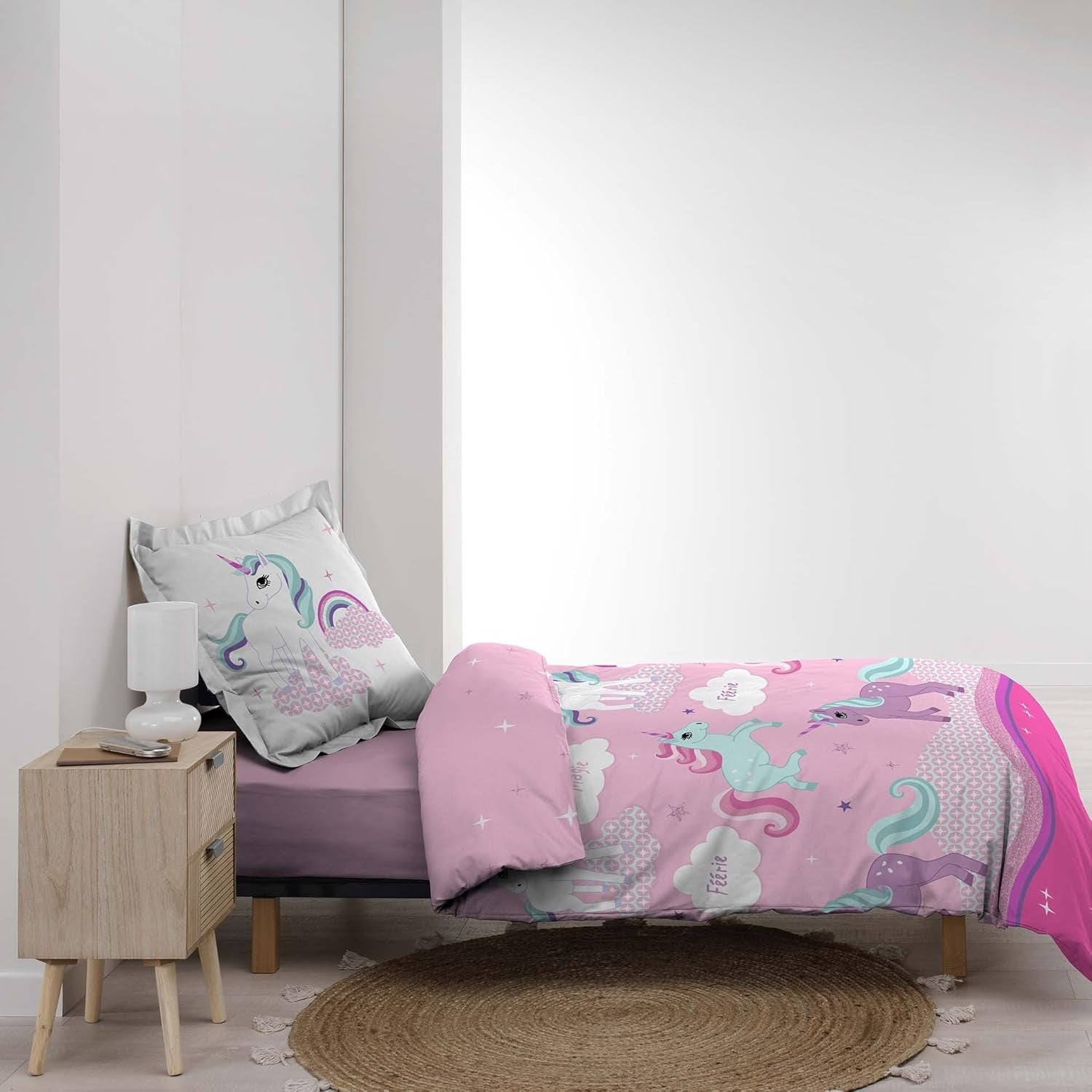 Einhorn-Bettwäsche mit Kissenbezug, Baumwollbettwäsche – Kinder Naty Shop