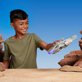 Star Wars Micro Galaxy Squadron SWJ0332 – Millennium Falcon 22,5 cm offizielles Fahrzeug mit Licht, Sound und Actionfiguren Naty Shop
