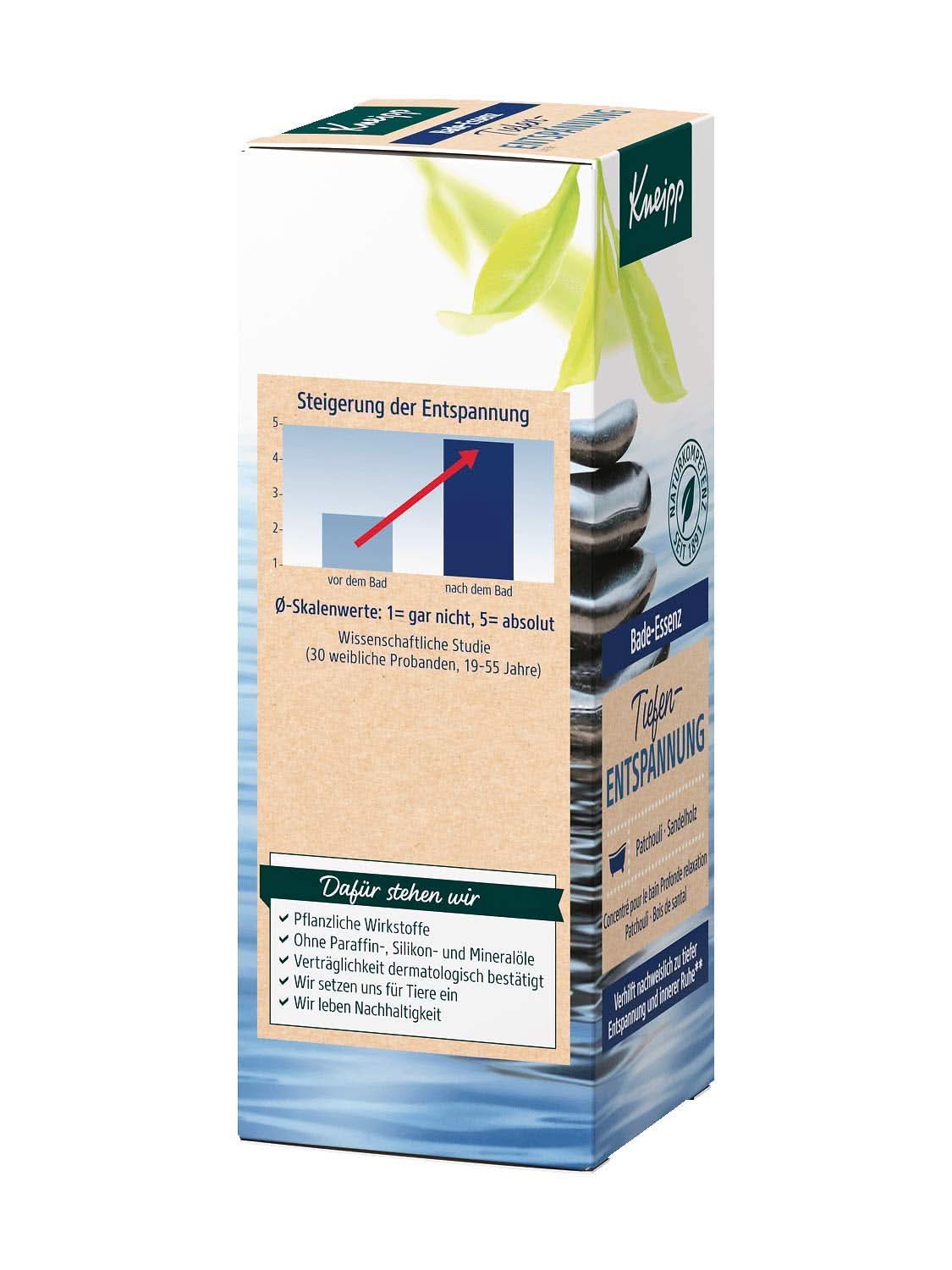 Kneipp, Badeöl mit natürlichem ätherischem Patschuliöl und Sandelholzextrakt für tiefe Entspannung und Beruhigung, 100 ml Naty Shop